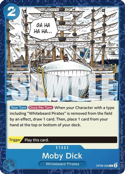 Moby Dick Two Legends One Piece card