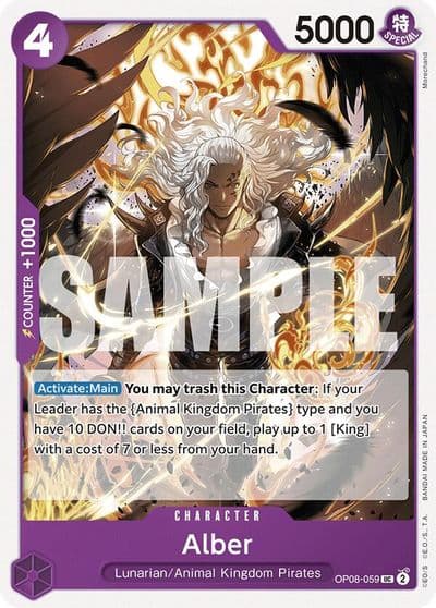Alber Two Legends One Piece card