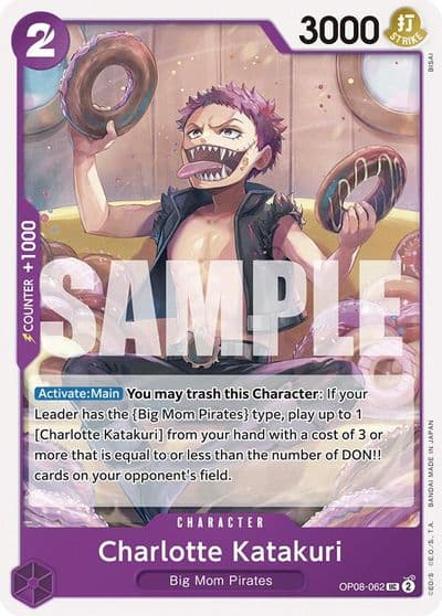 Charlotte Katakuri 062 Two Legends One Piece card
