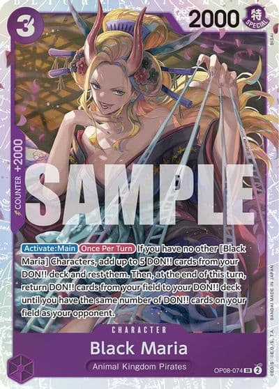 Black Maria Two Legends One Piece card