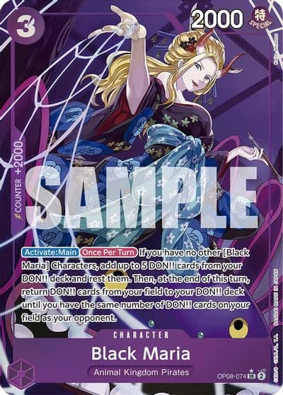 Black Maria Parallel Two Legends One Piece card