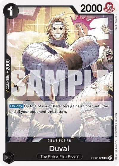 Duval Two Legends One Piece card