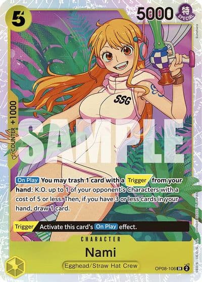 Nami Two Legends One Piece card