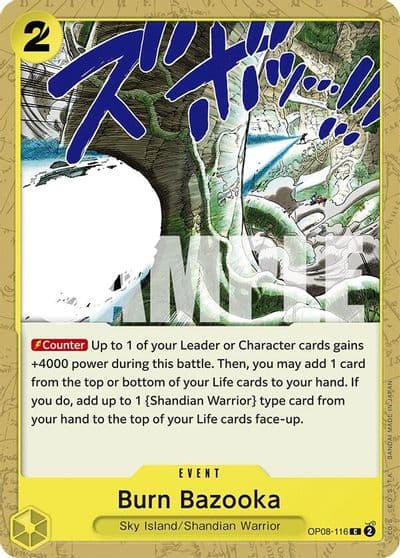 Burn Bazooka Two Legends One Piece card