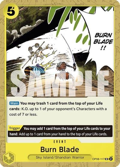Burn Blade Two Legends One Piece card