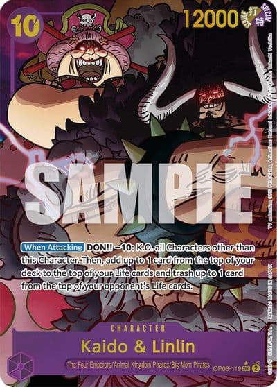 Kaido and Linlin Parallel Two Legends One Piece card