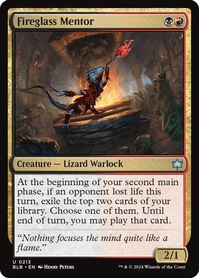 Fireglass Mentor Bloomburrow Magic card