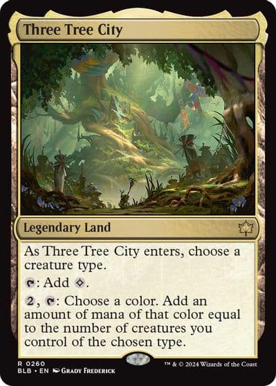 Three Tree City Bloomburrow Magic card