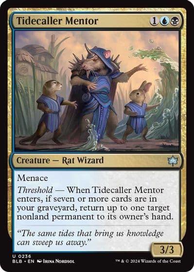 Tidecaller Mentor Bloomburrow Magic card