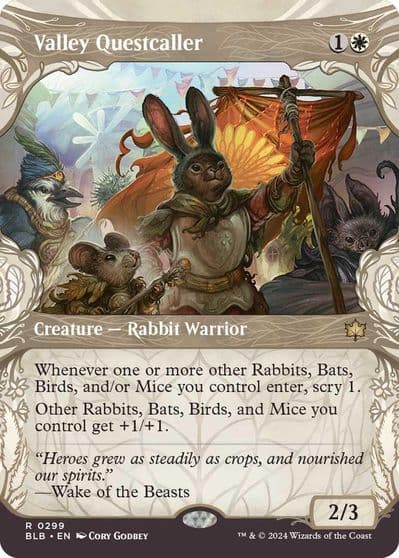 Valley Questcaller Showcase Bloomburrow Magic card