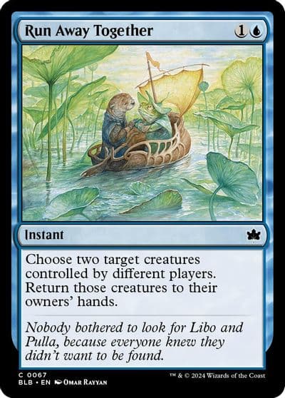 Run Away Together Bloomburrow Magic card