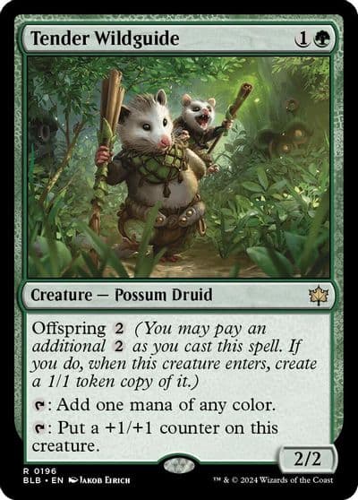 Tender Wildguide Bloomburrow Magic card