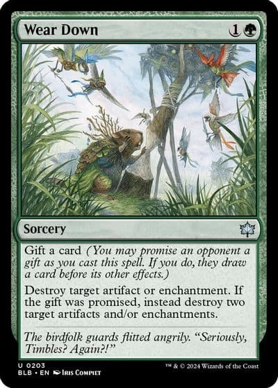 Wear Down Bloomburrow Magic card