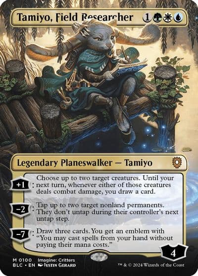 Tamiyo Field Researcher Borderless Commander: Bloomburrow Magic card