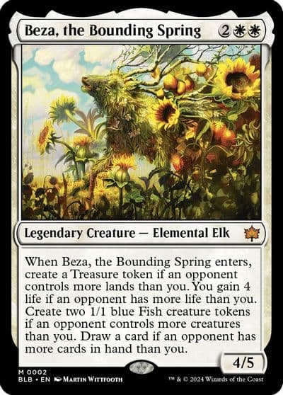Beza the Bounding Spring Bloomburrow Magic card