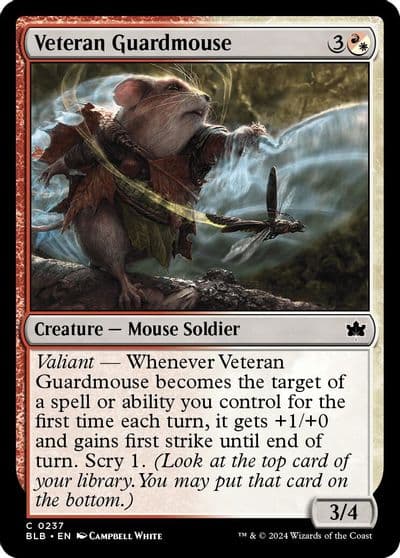 Veteran Guardmouse Bloomburrow Magic card