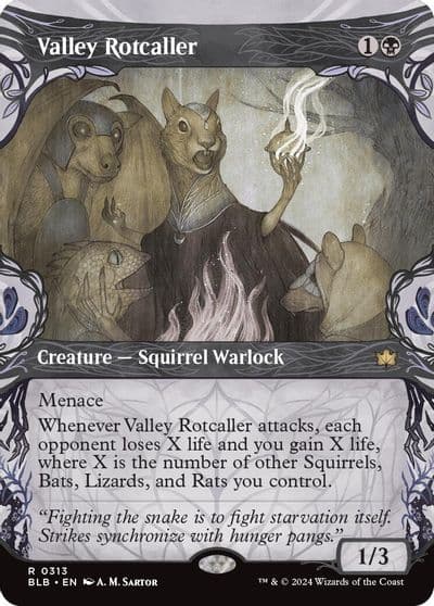 Valley Rotcaller Showcase Bloomburrow Magic card