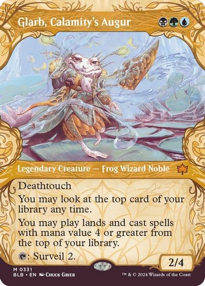 Glarb Calamitys Augur Showcase Bloomburrow Magic card