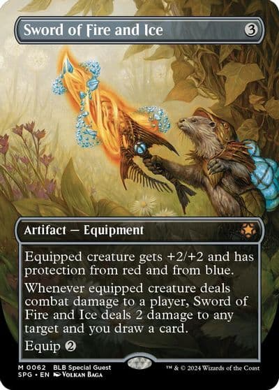 Sword of Fire and Ice Borderless Special Guests Magic card