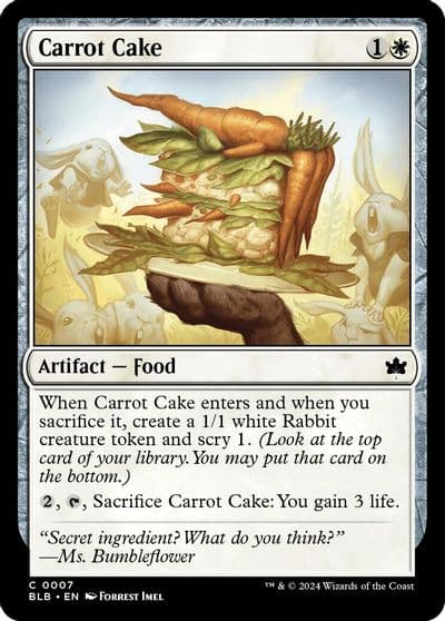 Carrot Cake Bloomburrow Magic card