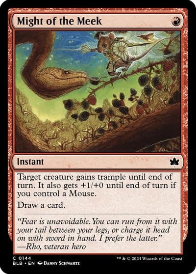 Might of the Meek Bloomburrow Magic card