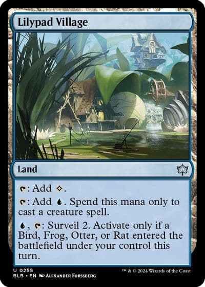 Lilypad Village Bloomburrow Magic card