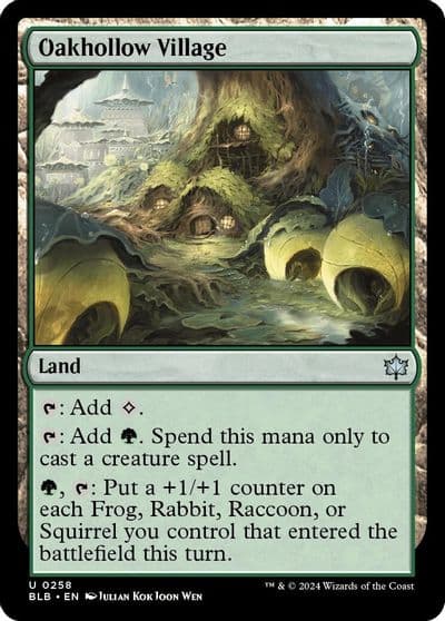 Oakhollow Village Bloomburrow Magic card