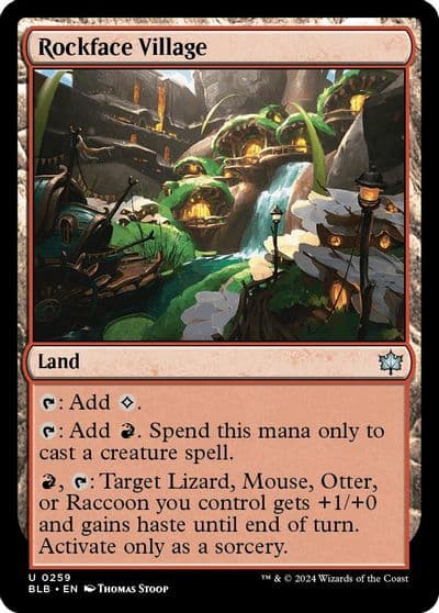 Rockface Village Bloomburrow Magic card