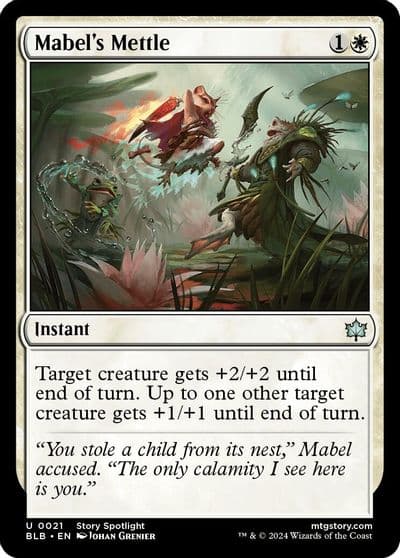 Mabels Mettle Bloomburrow Magic card