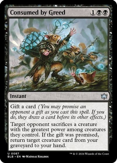 Consumed by Greed Bloomburrow Magic card