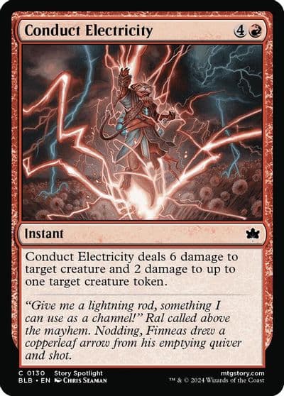 Conduct Electricity Bloomburrow Magic card