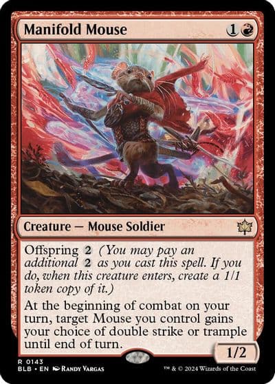 Manifold Mouse Bloomburrow Magic card
