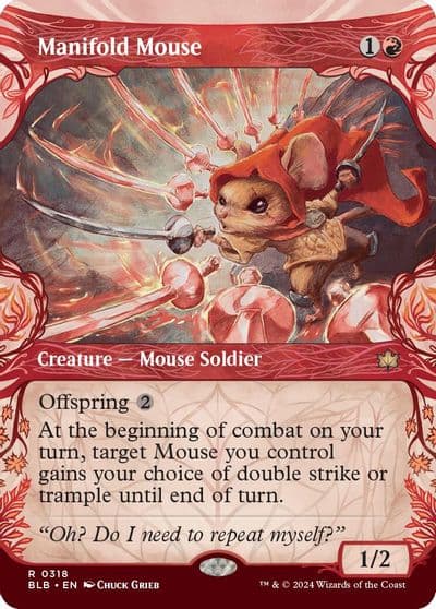 Manifold Mouse Showcase Bloomburrow Magic card
