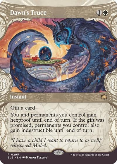 Dawns Truce Showcase Bloomburrow Magic card