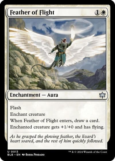 Feather of Flight Bloomburrow Magic card