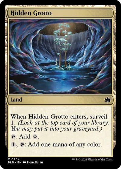 Hidden Grotto Bloomburrow Magic card