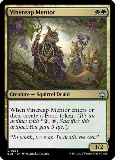 Vinereap Mentor Bloomburrow Magic card