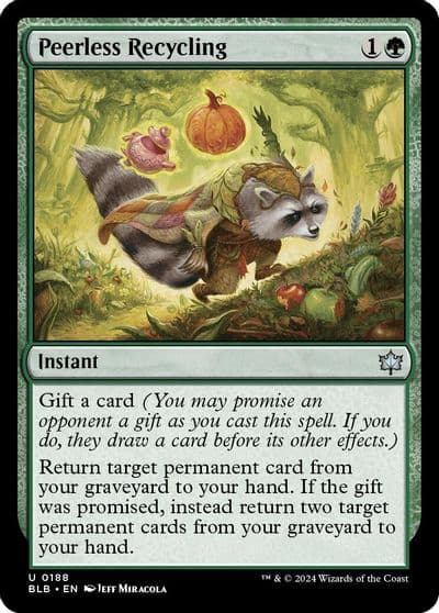 Peerless Recycling Bloomburrow Magic card