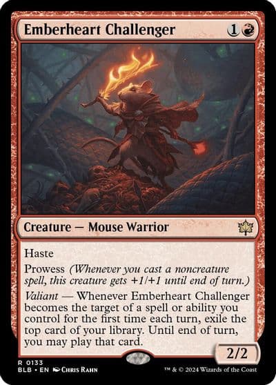 Emberheart Challenger Bloomburrow Magic card
