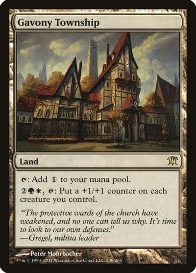 Gavony Township Innistrad Magic card