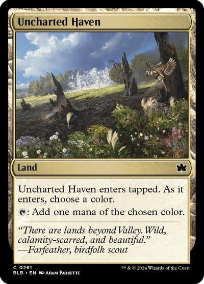 Uncharted Haven Bloomburrow Magic card