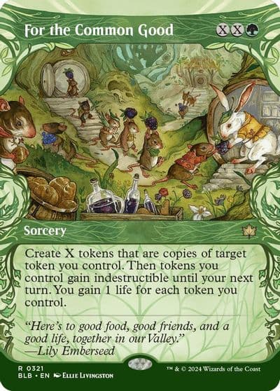 For the Common Good Showcase Bloomburrow Magic card