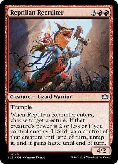 Reptilian Recruiter Bloomburrow Magic card