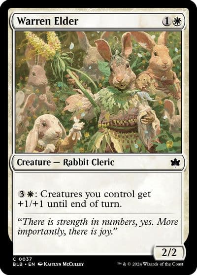 Warren Elder Bloomburrow Magic card