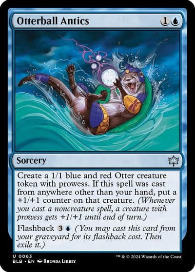 Otterball Antics Bloomburrow Magic card