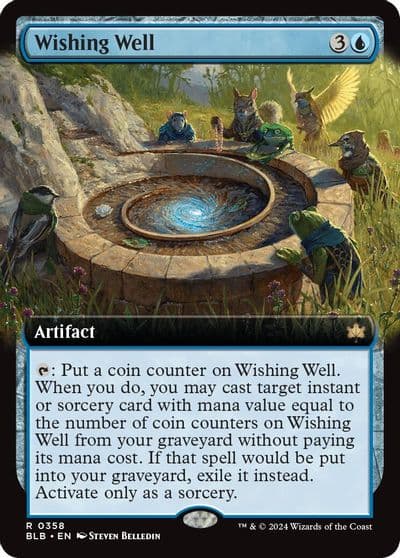 Wishing Well Extended Art Bloomburrow Magic card
