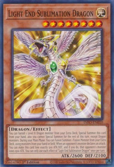 Light End Sublimation Dragon The Infinite Forbidden Yu-Gi-Oh! card