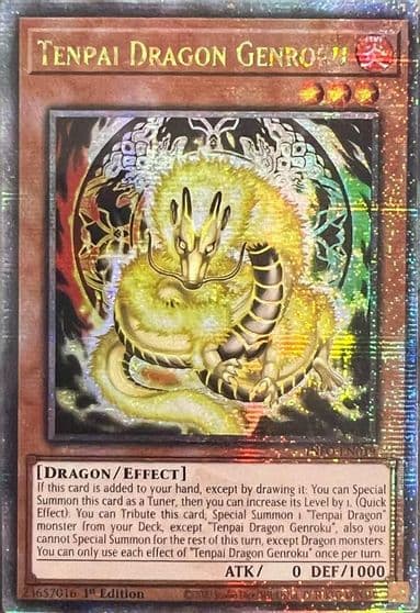 Tenpai Dragon Genroku Quarter Century Secret Rare The Infinite Forbidden Yu-Gi-Oh! card
