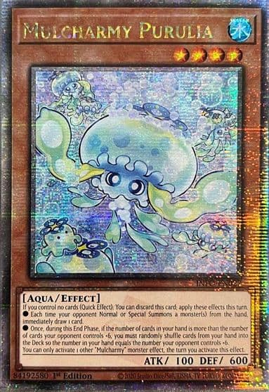 Mulcharmy Purulia Quarter Century Secret Rare The Infinite Forbidden Yu-Gi-Oh! card