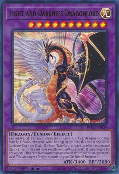 Light and Darkness Dragonlord The Infinite Forbidden Yu-Gi-Oh! card